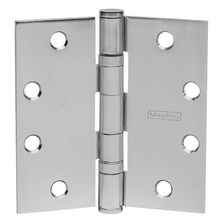 Door and Butt Hinge, Stainless Steel, Full Mortise Mounting, 1 15/16 in Leaf W x 4 1/2 in Leaf H MPN:4 1/2X4 1/2 MPB91 32D