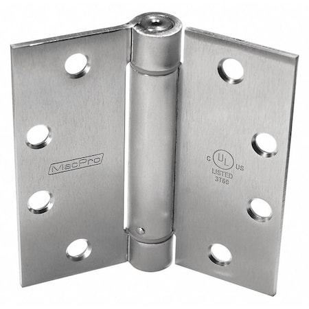 Door and Butt Hinge, Steel, Full Mortise Mounting, 1 7/8 in Leaf W x 4 1/2 in Leaf H, Dull Chromium MPN:4 1/2X4 1/2 MPS60 26D