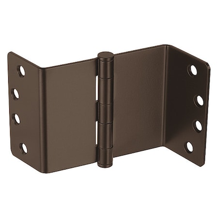 Swing Clear Hinge, Steel, Flush Mounting, 1 1/4 in Leaf W x 4 in Leaf H, Satin Bronze Oxidized MPN:4 T2895 U10BE 1/4RC NL