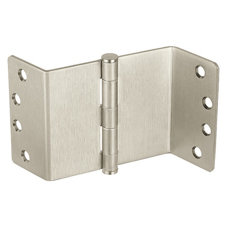 Swing Clear Hinge, Steel, Flush Mounting, 1 1/4 in Leaf W x 4 in Leaf H, Satin Nickel MPN:4 T2895 US15 1/4RC NL