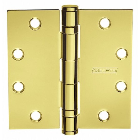 Door and Butt Hinge, Steel, Full Mortise Mounting, 1 15/16 in Leaf W x 4 1/2 in Leaf H MPN:4½x4½ MPB79 3