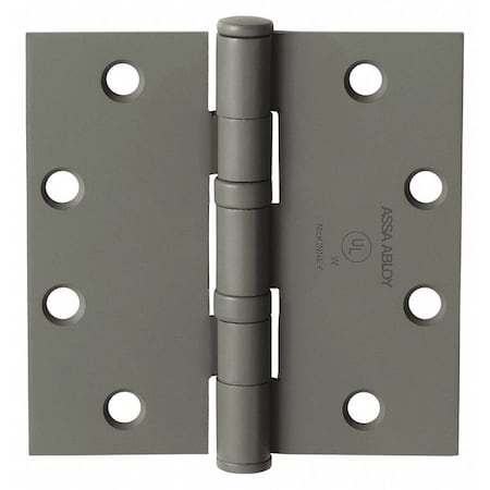 Butt Hinge, Steel, Flush Mounting, 1 7/16 in Leaf W x 3 1/2 in Leaf H, Prime Coat MPN:55315