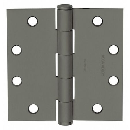 Butt Hinge, Steel, Flush Mounting, 1 7/16 in Leaf W x 3 1/2 in Leaf H, Prime Coat MPN:55385