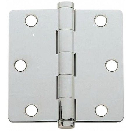 Butt Hinge, Steel, Flush Mounting, 1 7/16 in Leaf W x 3 1/2 in Leaf H, Oil Rubbed Bronze MPN:55430