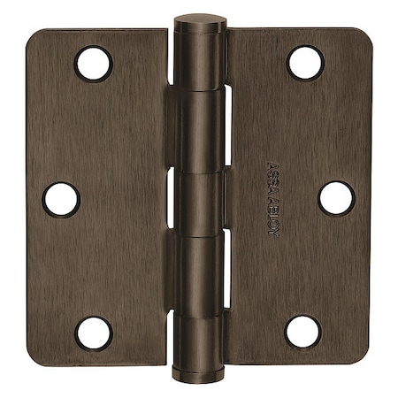 Butt Hinge, Stainless Steel, Flush Mounting, 1 7/16 in Leaf W x 3 1/2 in Leaf H, Satin Stainless MPN:58845
