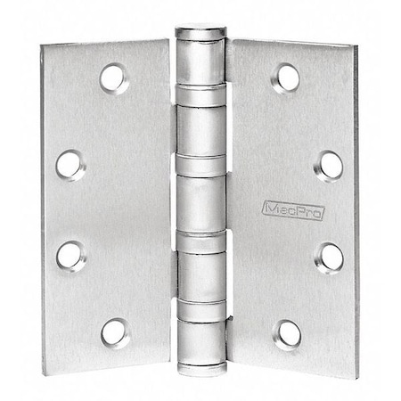Door and Butt Hinge, Stainless Steel, Full Mortise Mounting, 1 13/16 in Leaf W x 5 in Leaf H MPN:5X4 1/2 MPB99 32D NRP