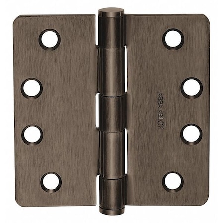 Butt Hinge, Steel, Flush Mounting, 1 11/16 in Leaf W x 4 in Leaf H, Satin Brass MPN:69824