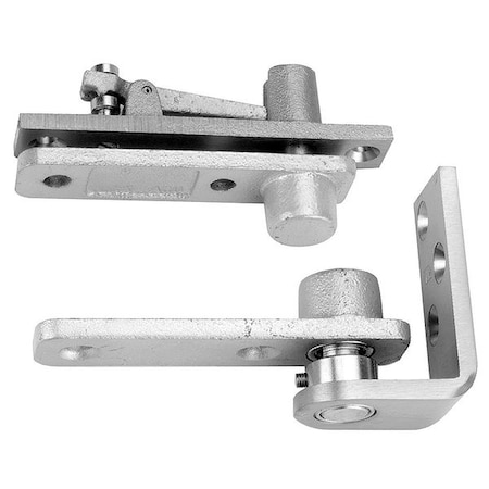 Pivot Hinge, Steel, Center Hung Mounting, 7/8 in Leaf W x Dull Chrome MPN:EP5-J