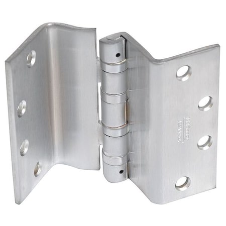 Butt Hinge, Steel, Swing Clear Mounting, 2 3/16 in Leaf W x 4 1/2 in Leaf H, Satin Chromium MPN:HT4A3795 (NRP) 26D 4 1/2