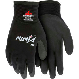 MCR Safety N9690S Ninja® Ice Gloves Arcylic Terry Inner Black Small 1 Pair N9690S
