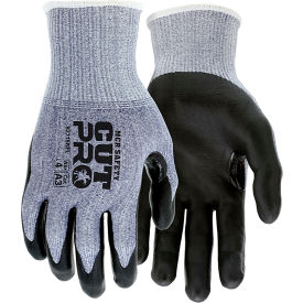 MCR Safety Cut Pro Gloves Nitrile Palm/Fingers Cut A3 Abrasion 4 Puncture 4 1 Pair Large 92715NFL