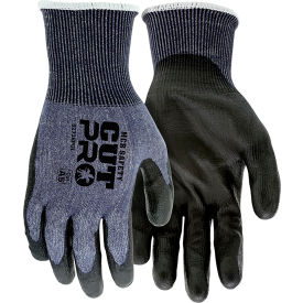 MCR Safety Cut Pro Gloves PU Coated Palm/Fingers Cut A5 Abrasion 4 Puncture 4 1 Pair 92738PUM