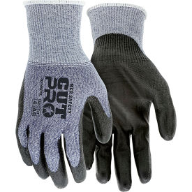 MCR Safety Cut Pro Gloves PU Coated Palm/Fingers Cut A4 Abrasion 4 Puncture 3 1 Pair Medium 92745PUM