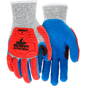 MCR Safety UltraTech Gloves Latex Cut A4 Impact 1 Abrasion 4 Puncture 5 1 Pair Medium UT1951M
