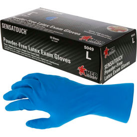 Sensatouch™ Disposable Gloves 11 mil Latex 12 Inch and Powder Free Medical Grade XL 5049XL