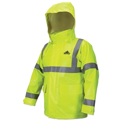 Pvc/Nomex Fr Jacket CL-3CAPE Vent Back Fl-Lime MPN:BJ238JHX2