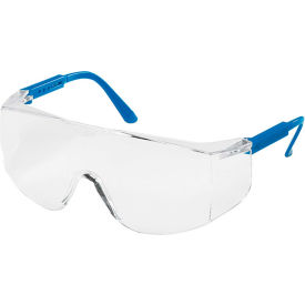 MCR Safety TC120 Tacoma® Safety Glasses Blue Temples Clear Lens TC120