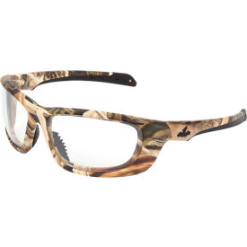 MCR Safety® Mossy Oak® Blades® UD1 Safety Glasses Camo Frame Clear Lens Anti-Fog MOUD110PF