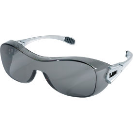 MCR Safety® RT110AF Safety Glasses RT1 Series Black Frame Clear Anti-Fog Lens RT110AF