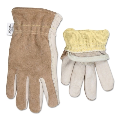 Cow Grain Drvr/Split Back Kevlar Lined M MPN:3204KM