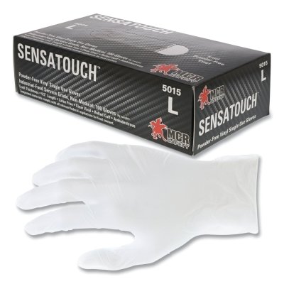 Large Powder Free Vinyldisposable Glove IND. Gr MPN:5015L