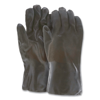 Black Pvc Double Dippedsandy Glove Jersey Lined MPN:6522SJ