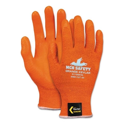 Orange Kevlar Nitrile Palm and Fingers MPN:9178NFOXS