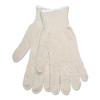 Large Cotton/Polyester Natural String Knit Glove MPN:9636LM