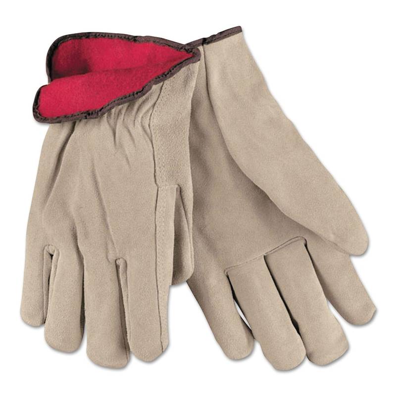 Memphis Glove Cowhide Jersey Lined Drivers Gloves, Medium, Pack Of 12 Pairs MPN:3150M