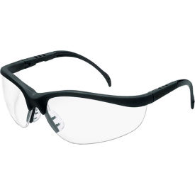 MCR Safety® Klondike® KD110AF Safety Glasses KD1 MatteBlack Frame Clear Anti-Fog Lens KD110AF