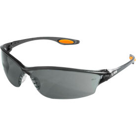 MCR Safety LW212 Law® 2 Safety Glasses Orange Temple Inserts Gray Lens LW212
