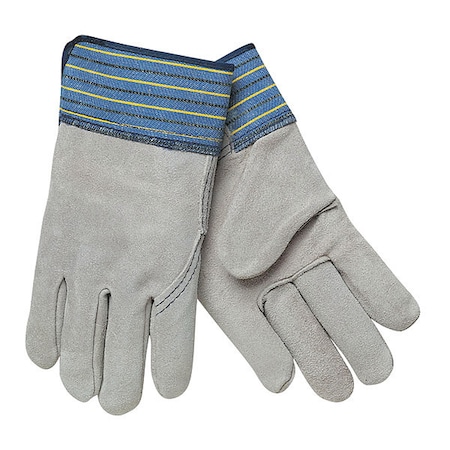 Large Full Leather Backglove Blue Fabric MPN:1417A