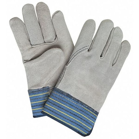2X-Large Full Leather Back Glove Blue Fabric MPN:1417XXL