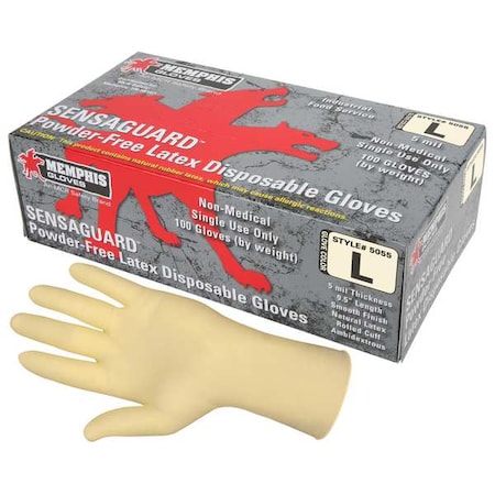 Small 5MIL Powder Free Latex Gloves Industrial MPN:5055S