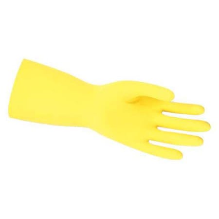 Size 9-1/2 Yellow Flocklined Latex Glove .018 MPN:5290