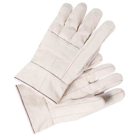 24 OZ.100% Cotton Hot Mill Gloves Knuckle Str MPN:9124K