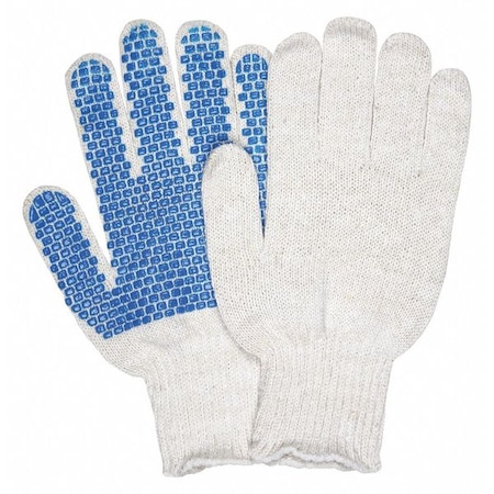 Reg Cot/Poly Blue Pvc Dots 1-Side MPN:9650LMB