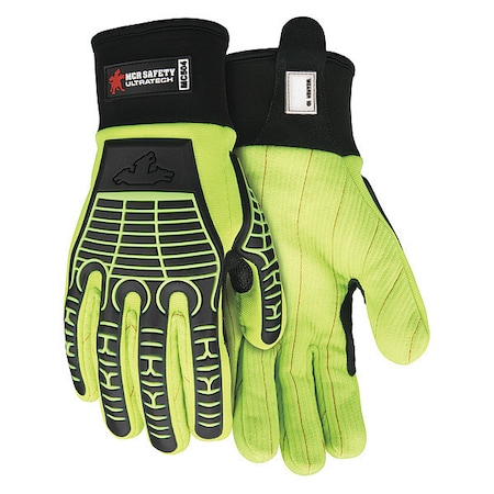 Ultratech Multi-Task Cothi-Viz Lime Glove L MPN:MC504L