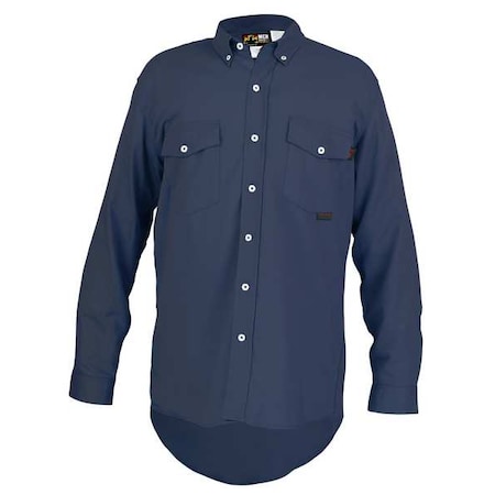 Fr Long Sleeve Work Shirt Navy Lt MPN:S1NLT