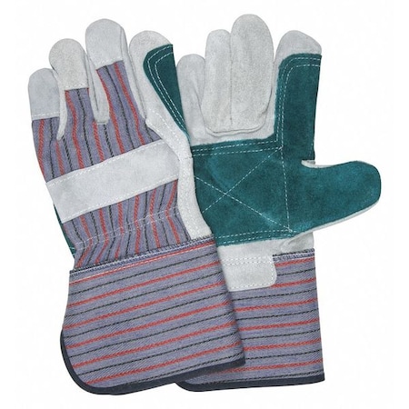 Leather Palm Gloves, Gauntlet Cuff, Wing Thumb, L, 12 PK MPN:1312