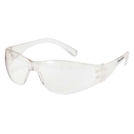 Checklite® CL1, Safety Glasses, Uncoated, Clear Lens, Clear Frame, Frameless MPN:135-CL010