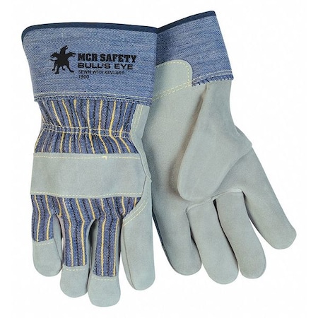 Leather Gloves, Rubberized Safety Cuff Cuff, Wing Thumb, XL, 12 PK MPN:1900XL