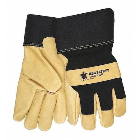 Cold Protection Gloves, Grain Pigskin Leather Palm, Safety Cuff, Beige, 12 PK MPN:1970XL