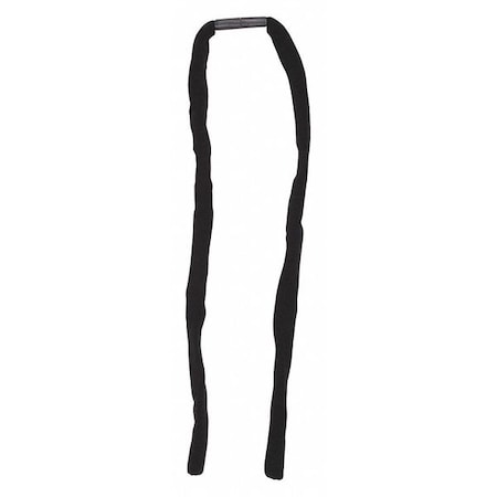 Eyewear Retainer, Black, 26 in Length, Acrylic, Slip-On Attachment MPN:222