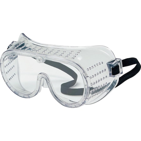 Safety Goggles, Clear Lens, Uncoated, Direct Vent/Perforated, PVC Frame, 36 PK MPN:2220