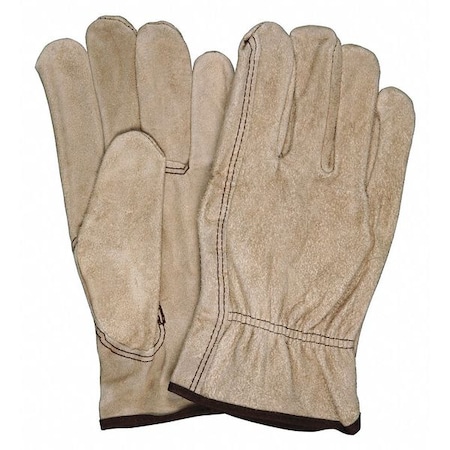 Leather Drivers Gloves, Slip-On, Keystone Thumb, Gunn Cut, Brown, M 12 PK MPN:3130M