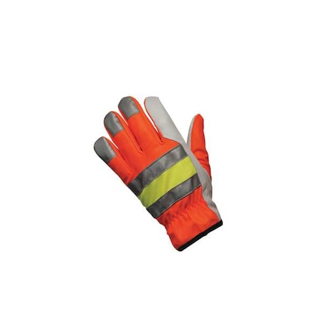 Leather Drivers Gloves, Shirred Slip-On Cuff, Keystone Thumb, White, XL, 1 PR MPN:36111XL