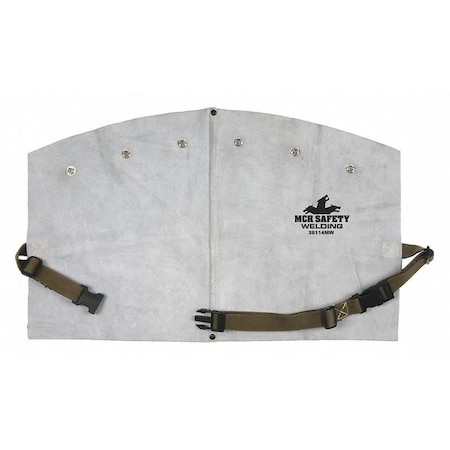 Welding Apron, Cowhide, 14 in Length, Gray MPN:38114MW