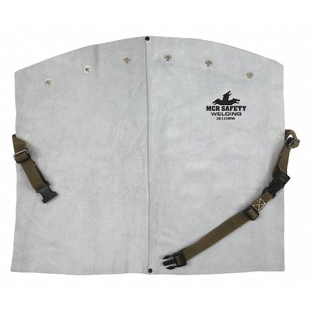 Welding Apron, Leather, 20 in Length, Gray MPN:38120MW