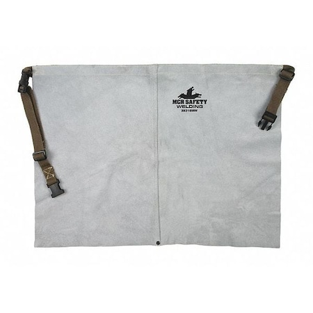 Welding Apron, Cowhide, 18 in Length, Gray, 24X18 inches MPN:38318MW